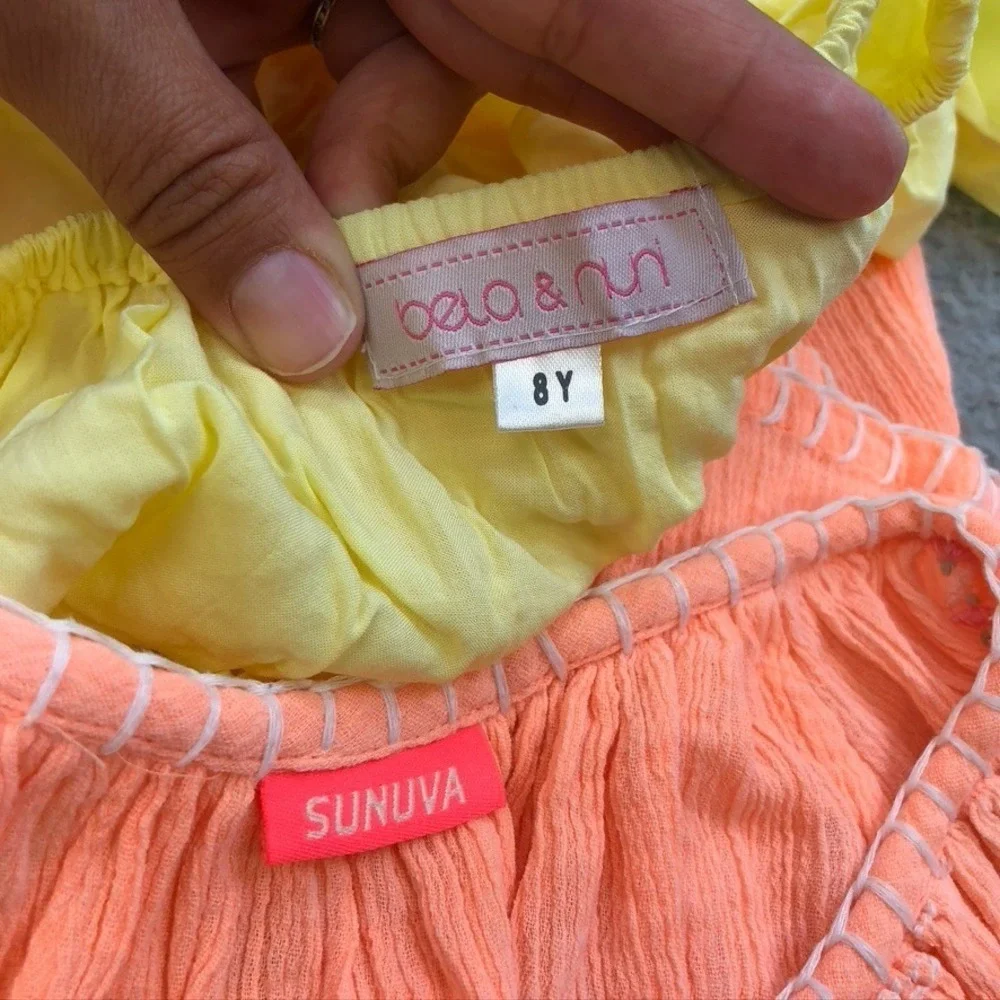 Bela & Nun Sunuva Dress Lot Girls 8 Summer Play Beach Resortwear Vacation